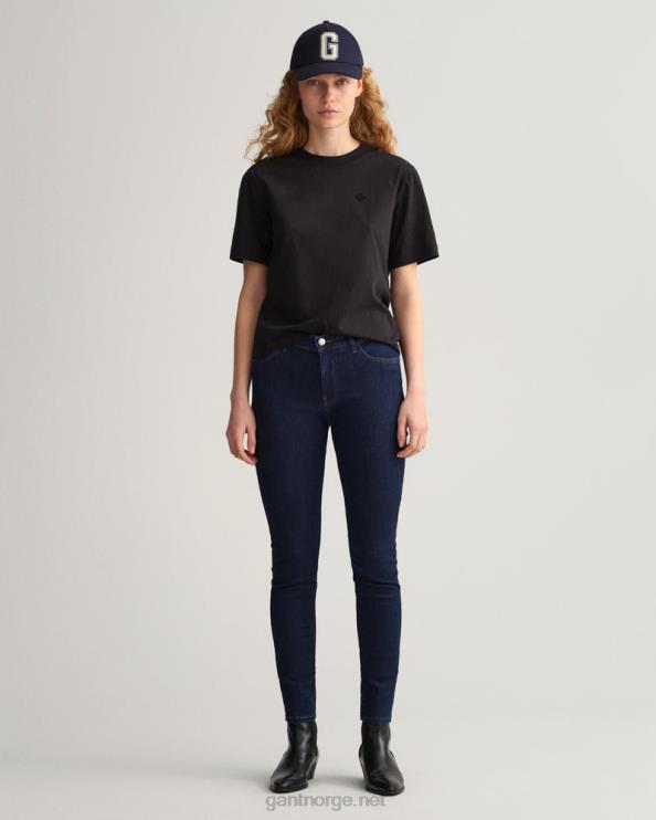 nella skinny indigo reisejeans mørke blå kvinner GANT 0626F747