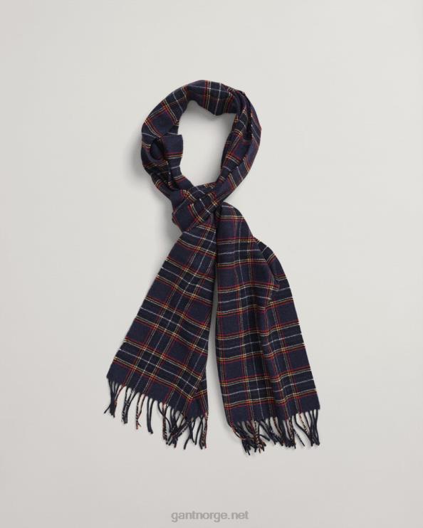 tartan vevd skjerf marine menn GANT 0626F559